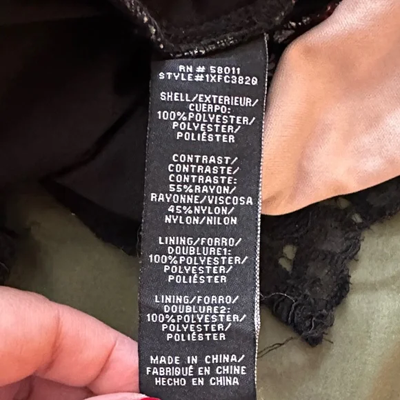 JAX Black Label Floral Embroidered Black Dress - Picture 12 of 14